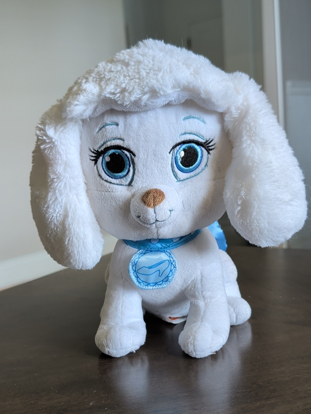 10” Disney Princess Palace Pets Cinderella’s Pumpkin Blue & White Dog Plush